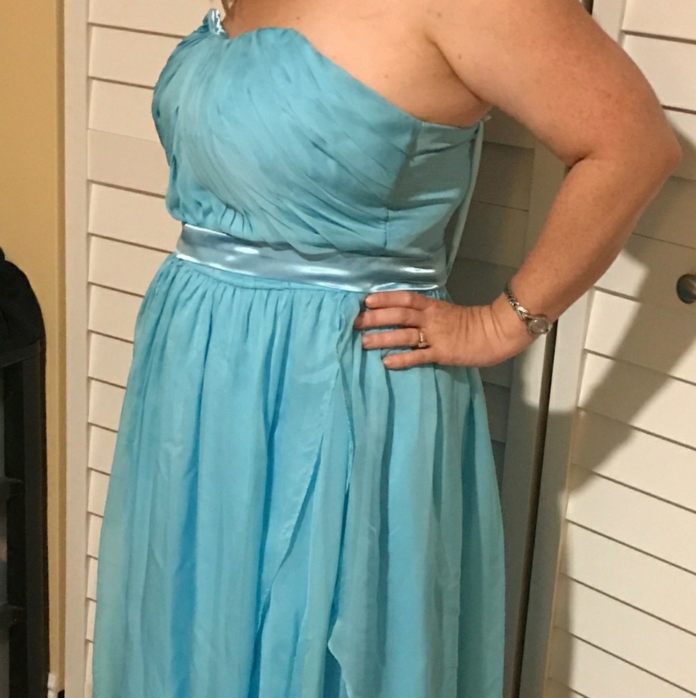 Tbdress a line convertable dress ice blue 14